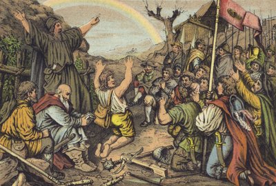 A Revolta dos Camponeses (chromolitho) de German School