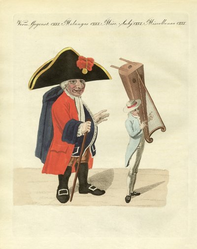 O gigante peruano (gravura colorida) de German School