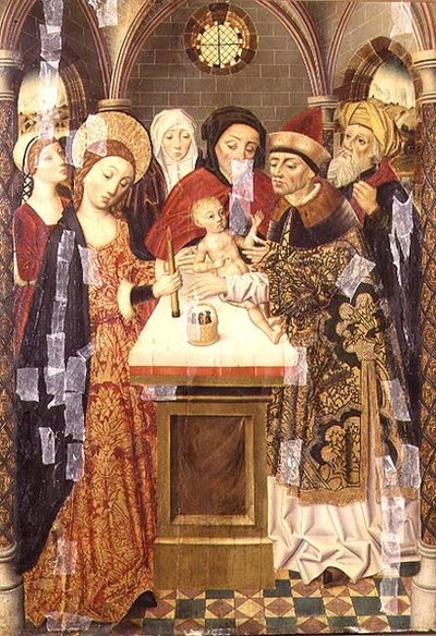 A Apresentação no Templo, c.1480 de German School