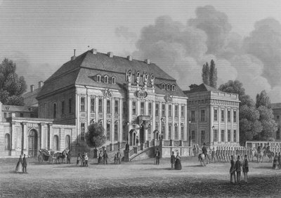 O Palácio Real, Berlim (gravura em aço) de German School
