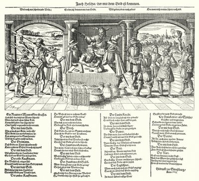 O cobrador de impostos (gravura) de German School