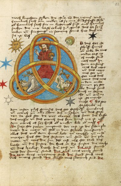 A Trindade, c.1464 (aguarela e tinta) de German School