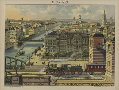 A cidade (cor litho) de German School