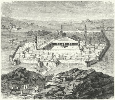 A cidade de Medina, Arábia (gravura) de German School