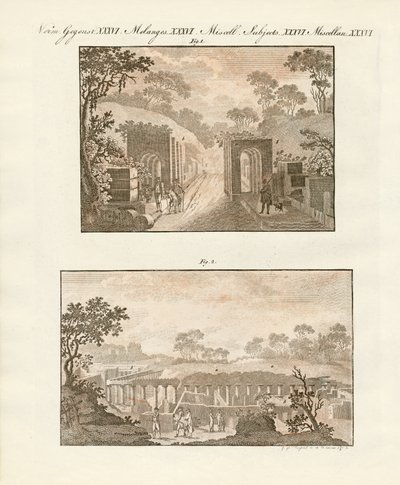 A, escavado, cidade, de, pompeii de German School