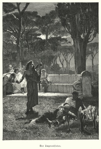 O improvisador (gravura) de German School