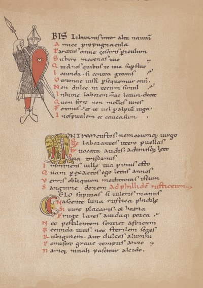 A poesia de Horácio em um manuscrito francês do século XII de German School
