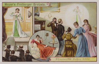 Teatro no ano 2000 (chromolitho) de German School