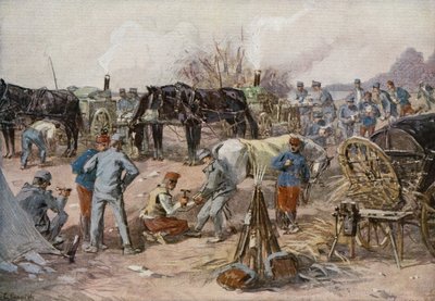 Campo de treinamento perto de Lemberg de German School