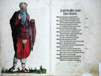 Tuiscon, Pai de Todos os Alemães, de "A Origem dos Doze Antigos Reis e Príncipes da Nação Alemã". de German School