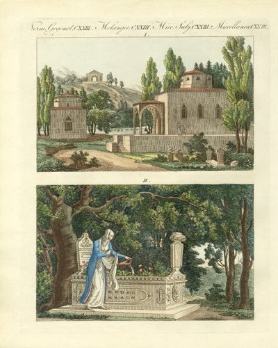 Escavadoras turcas (gravura colorida) de German School