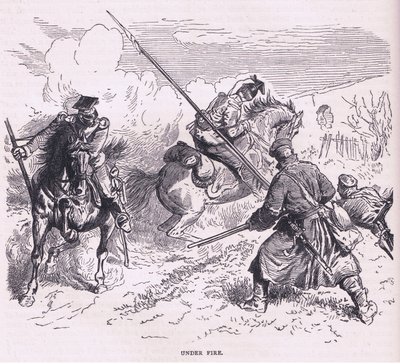 Sob fogo, História da Guerra entre a França e a Alemanha publicada pela Cassell and Company Limited, c.1890 (litho) de German School