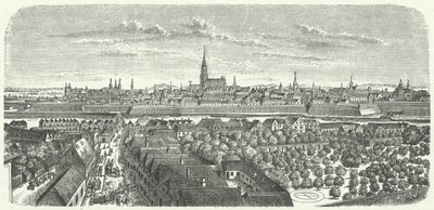 Viena em meados do século XVII (gravura) de German School
