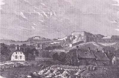 Vista de Belfort, Cassells History of the War between France and Germany publicada pela Cassell and Company Limited, c.1890 (litho) de German School