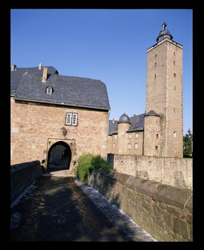 Vista, de, steinau, castelo de German School