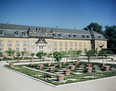 Vista do laranjal do Herrenhausen, dispostas 1720-23 de German School