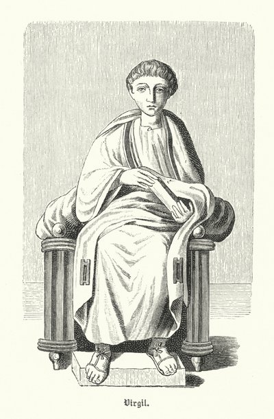 Virgílio, poeta romano (gravura) de German School