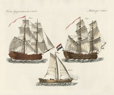 Navios de guerra de diferentes tipos de German School