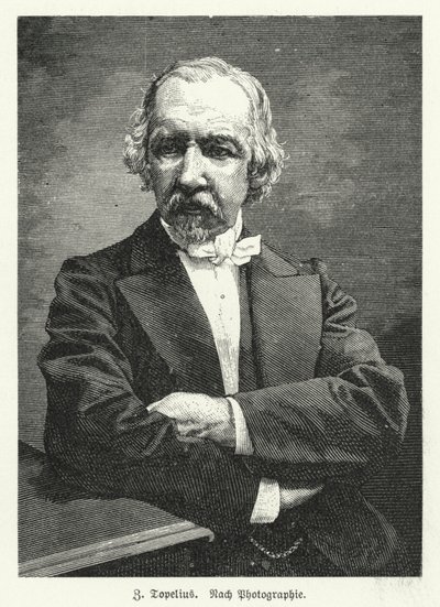 Zachris Topelius, romancista, poeta, jornalista e historiador finlandês de língua sueca (litho) de German School