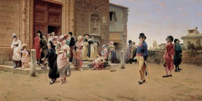 Saindo da Igreja de Germán Álvarez Algeciras