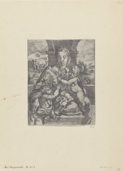 Maria com Criança e o jovem João Baptista de Gerolamo Imperiale