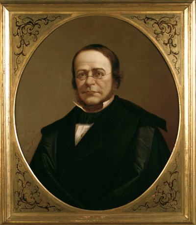 Retrato do político italiano Camillo Benso, Conde de Cavour de Gerolamo Induno