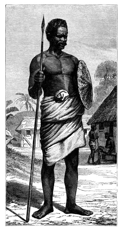 Guerreiro malgaxe, século XIX. de Gerome Staal