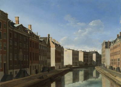 A "Golden Bend" em Herengracht, Amsterdã do Leste de Gerrit Adriaensz Berckheyde