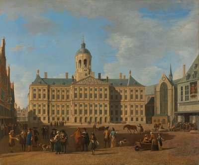 Prefeitura na barragem de Amsterdã de Gerrit Adriaenszoon Berckheyde