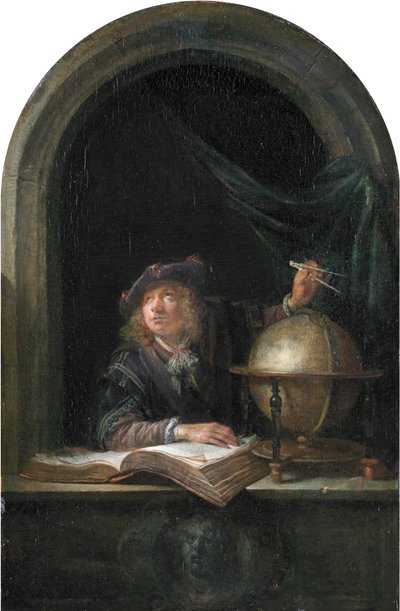 Astrónomo numa janela de Gerrit Dou
