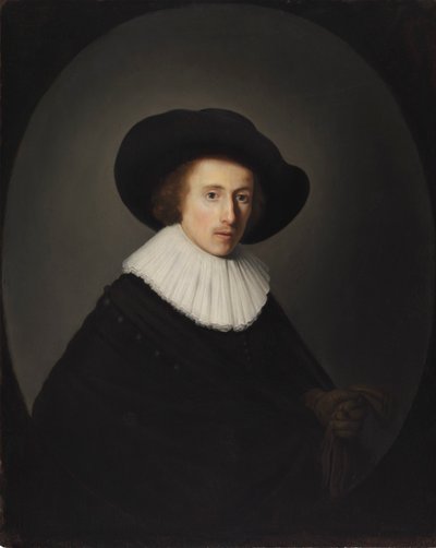 Retrato de um homem com um chapéu de Gerrit Dou