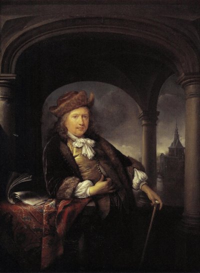 Autorretrato aos cinquenta anos de Gerrit Dou