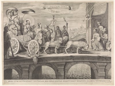 Alegoria do acolhimento de Königsmarck
Est potior coelo (título sobre o objecto) de Gerrit Gerritsz van Fenaem