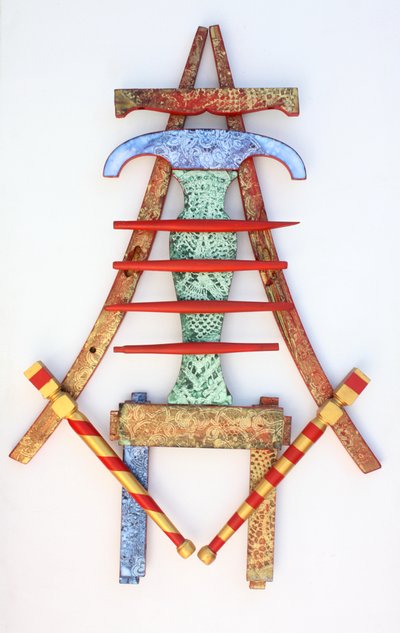 Cadeira de Jantar Iluminada 07, 2010 (acrílico sobre madeira) de Gerrit Greve