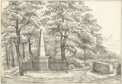 O memorial de Witte van Haemstede, fundado em 1817 por David Jacob van Lennep no Huis te Manpad em Heemstede de Gerrit Lamberts