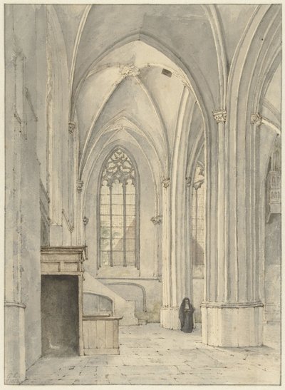 Interior da igreja de Rhenen de Gerrit Lamberts