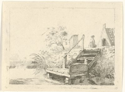Escadas à beira-mar de Gerrit Lamberts
