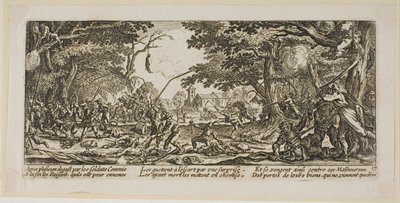 Os camponeses vingam-se, prato dezassete de As grandes misérias da guerra de Gerrit Lucasz van Schagen