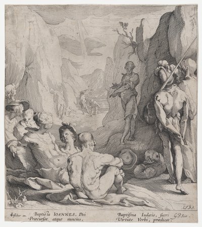 Pregação de São João Batista, 1593. de Gerrit Pietersz Sweelink