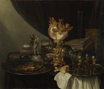 Still Life with a Nautilus Cup, c. 1645 de Gerrit Willemsz. Heda