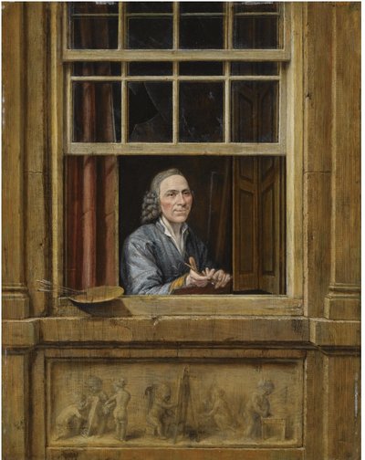 Autorretrato numa janela de Gerrit Zegelaar