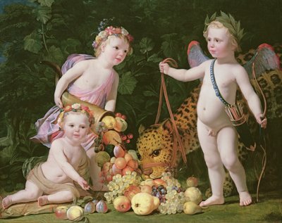 Uma alegoria da paz e da abundância, 1629 de Gerrit van Honthorst