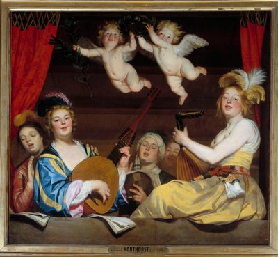 Le concerto Painting de Gerrit Van Honthorst de Gerrit van Honthorst