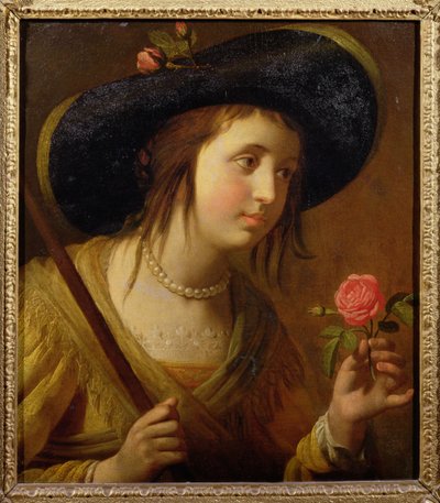 Princesa Sofia da Boêmia (1630-1714), mãe de Jorge I como pastora de Gerrit van Honthorst