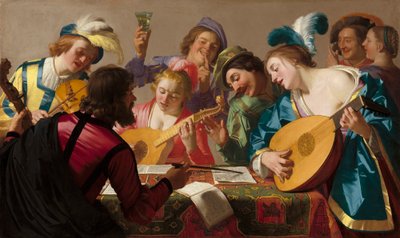 O Concerto, 1623 de Gerrit van Honthorst
