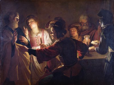 A negação de São Pedro, c.1620 de Gerrit van Honthorst