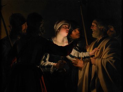 A negação de São Pedro, c.1623 de Gerrit van Honthorst