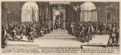 Distribuição de recompensas de Gerrit van Schagen after Jacques Callot