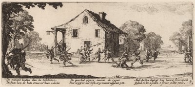 Cena de pilhagem de Gerrit van Schagen after Jacques Callot