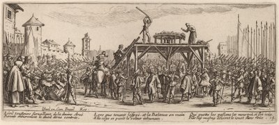 A roda de Gerrit van Schagen after Jacques Callot